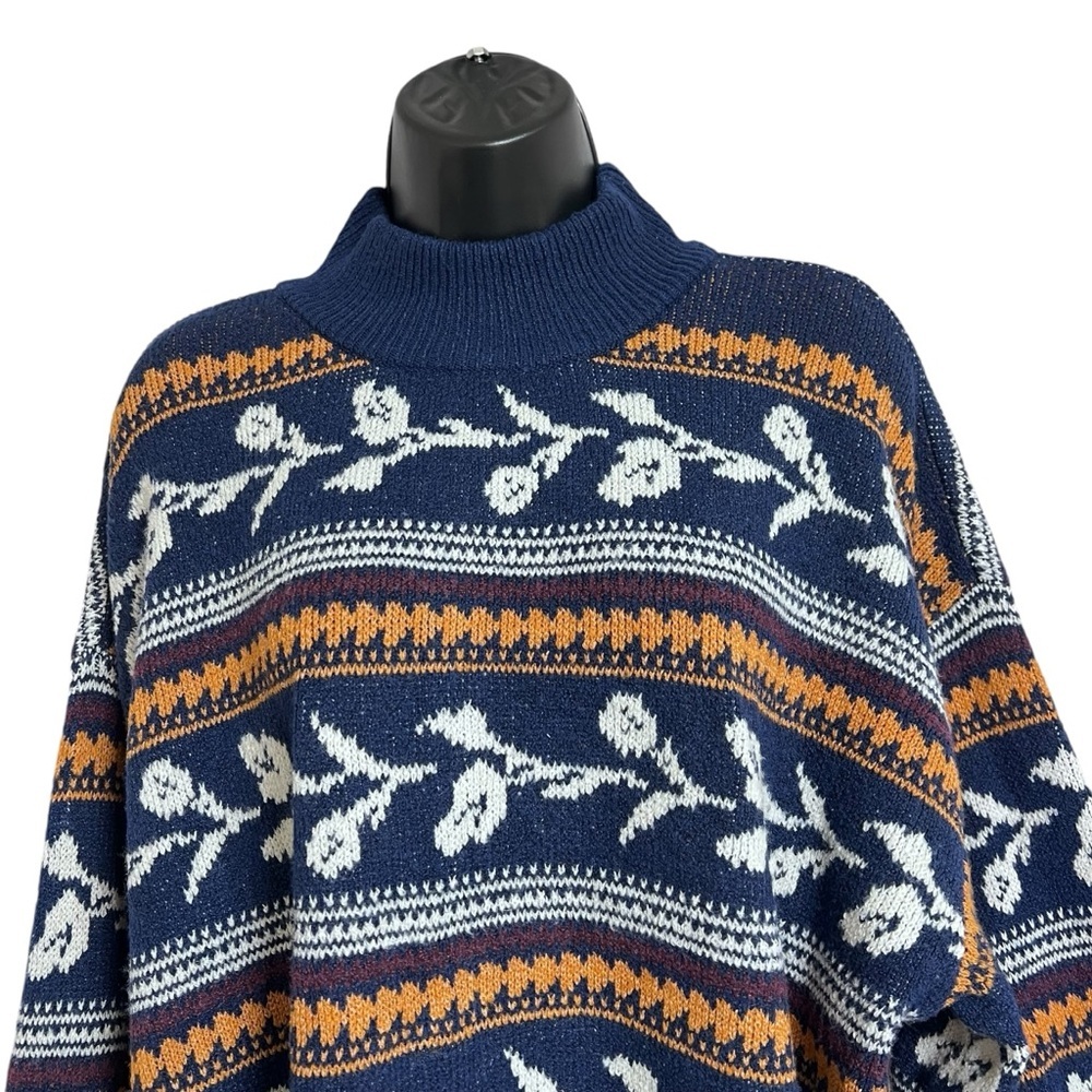 St John’s Bay Back‎ Decorative Buttons Mock Neck Long Sleeves Pullover Sweater - Picture 6 of 15